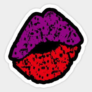 Colorful Lips Sticker